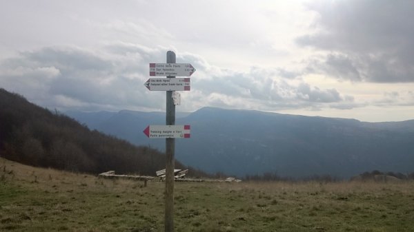 Bivio
per cima Monte Vignola