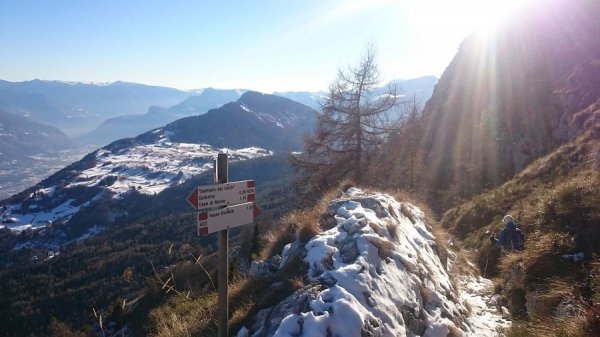 Bivio
fra i sentieri 623 e 623B