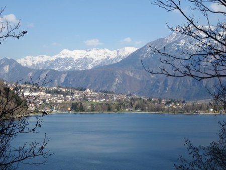 Panorama su Levico Terme dalla riva settentrionale