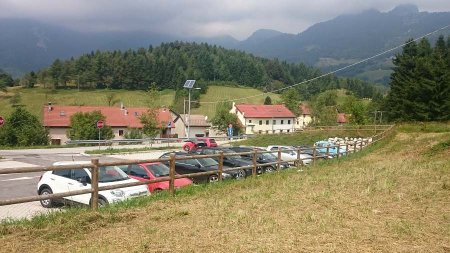 Parcheggio presso il campeggio Amabile